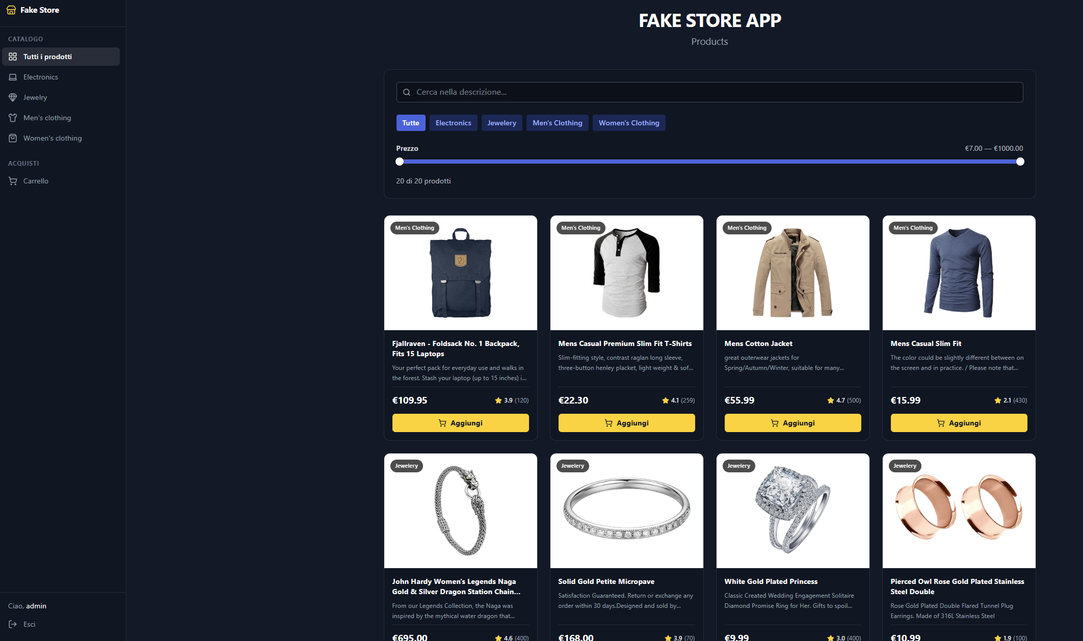 Fake Store App